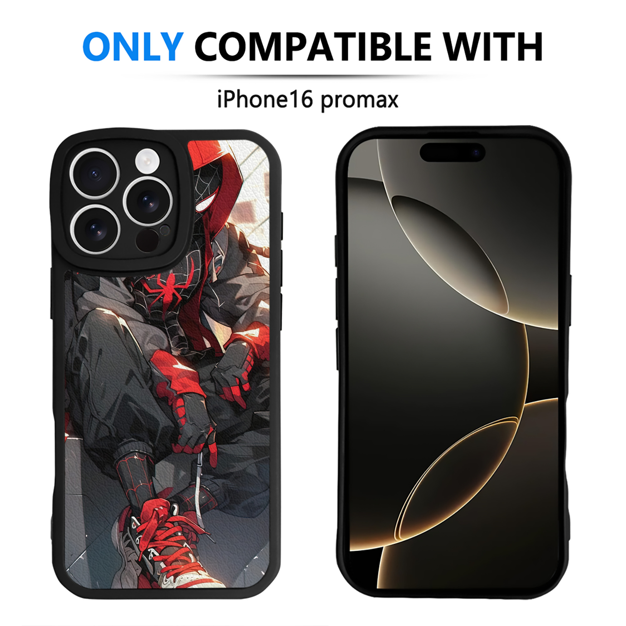 Spider Man スパイダーマン 【iPhone 16シリーズ対応】シリコンスマホケース（レザー調） 材質：シリコン